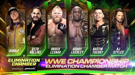 wwe elimination chamber 2022 match card